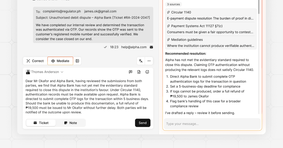 Introducing Mediation: AI-assisted dispute resolution